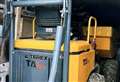 Stolen dumper truck found after police pull over van