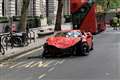 Mangled Ferrari written-off on the deserted streets of Westminster