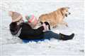 In Pictures: Frolics in the snow as cold snap hits parts of UK