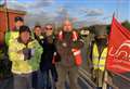 Pickets descend on docks in car dispute