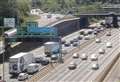 Five-mile delays on M25 after crash 