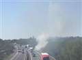 Man suffers burns in M26 van fire