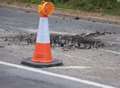 Huge pothole emerges on busy road