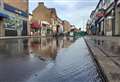 Burst pipes shut town centre roads