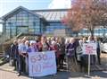 Pensioners in pool protest