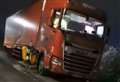 Lorry stuck for hours after getting wedged in width restriction