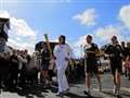 Olympic torch in Deal