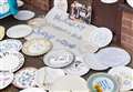 Dozens of empty plates placed outside Kent MP's office