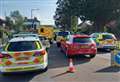 Cyclist injured as serious incident closes road