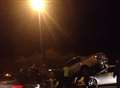 Biker in hospital after A2 pile-up