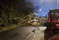 Road and rail delays as heavy winds batter Kent during Storm Darragh