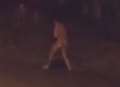 VIDEO: Naked man cavorts outside historic church