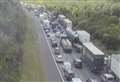 M2 closed after coach and van crash