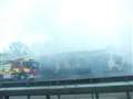 Lorry blaze closed M20