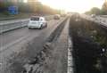 Mud causes four miles of queues on motorway