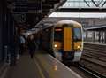 Woman inches from falling off platform