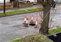 Sinkhole appears overnight in town centre