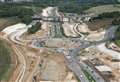 Aerial photos show scale of works at M2 junction