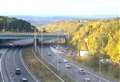 Police helicopter spotted as M2 junction closed during incident