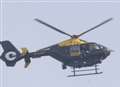 Police helicopter joins search for driver