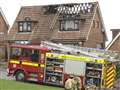 Detached house damaged in blaze