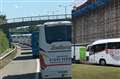 Hundreds of empty coaches join Honk For Hope protest convoy in London