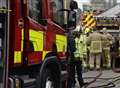 Fire next to takeaway shop