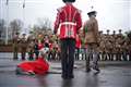 Irish Guards cheer for absent Princess of Wales at St Patrick’s Day parade