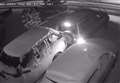 Driver caught on CCTV ramming vehicles on driveway