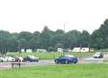 Travellers set up camp on cricket pitch