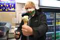 Prime Minister scoops ice cream as he visits wet and windy Wales