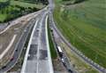 Drone pictures reveal gridlock caused by motorway slip closure