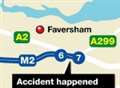 Elderly couple released from car in M2 crash