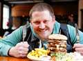 Teynham pub's burger challenge