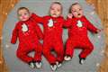 Miracle triplets celebrate first Christmas