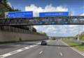 M2 closed after lorry crash