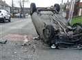 Two teenagers arrested after crash