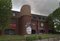 Mattress on fire in shopping centre stairwell