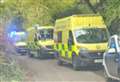 Casualty taken to hospital after emergency services called to woodland