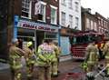 Firefighters tackle blaze