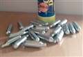Discovery of 'multiple' laughing gas canisters prompts warning