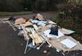 'Brazen' fly-tippers block junction with rubbish