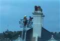 Fire engines rush to save seagull from rooftop 