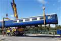 25-tonne train craned into school for new café