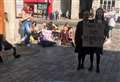 Pupils in climate change protests 