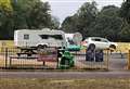 Travellers pitch up near children’s play park