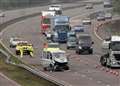 Minibus crash on M20