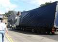 Lorry hits railway bridge