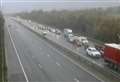 Motorway shut after fuel spillage in collision