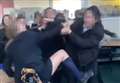 Viral video captures mass brawl amid race-hate claims at school
